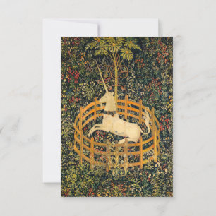 Unicorn in gevangenschap RSVP kaartje
