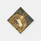 Unicorn in gevangenschap servet (Hoek)