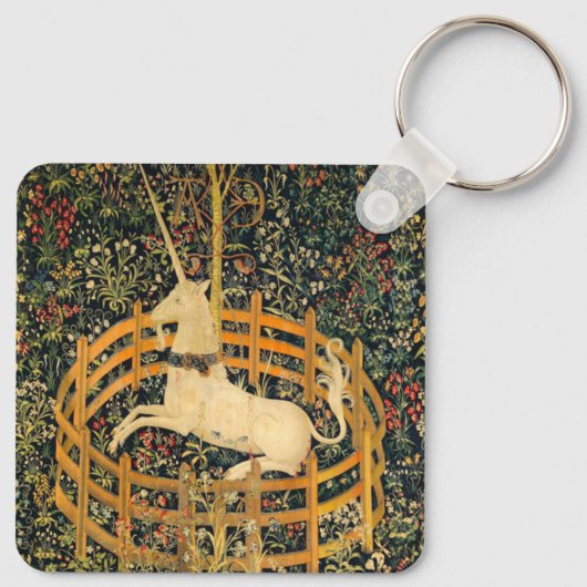 Unicorn in gevangenschap sleutelhanger (Achterkant)
