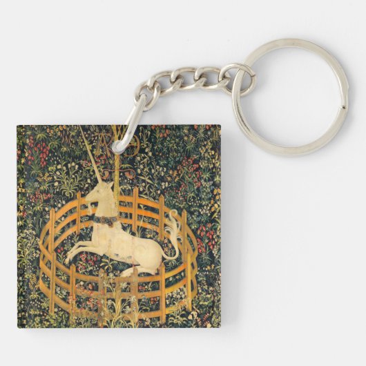 Unicorn in gevangenschap sleutelhanger (Achterkant)