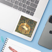 Unicorn in gevangenschap sticker (Laptop met iPhone)