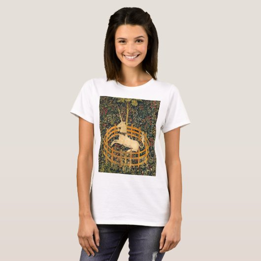 Unicorn in gevangenschap t-shirt (Voorkant volledig)