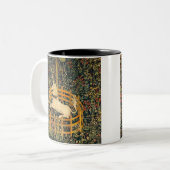 Unicorn in gevangenschap tweekleurige koffiemok (Voorkant links)