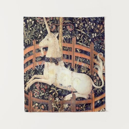 Unicorn in gevangenschap wandkleed (Voorkant)