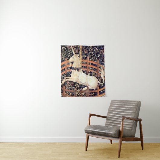 Unicorn in gevangenschap wandkleed (In situ)