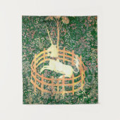 Unicorn in gevangenschap wandkleed (Voorkant)