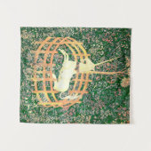 Unicorn in gevangenschap wandkleed (Voorkant (horizontaal))