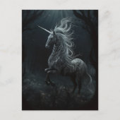 Unicorn in het bos briefkaart (Voorkant)