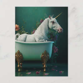 Unicorn in het Briefkaart Tub