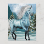 Unicorn in Moonlight Briefkaart (Voorkant)