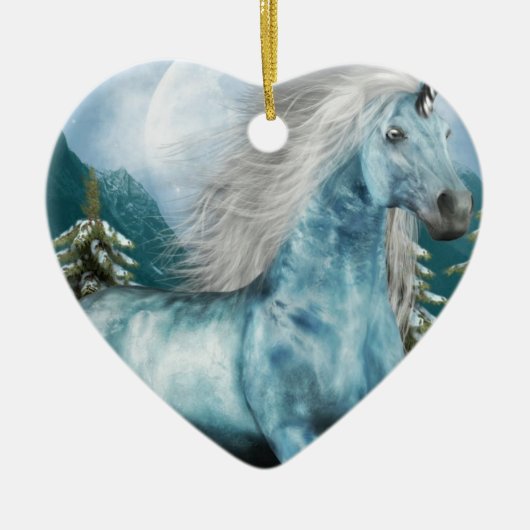 Unicorn in Moonlight Ornament (Voorkant)