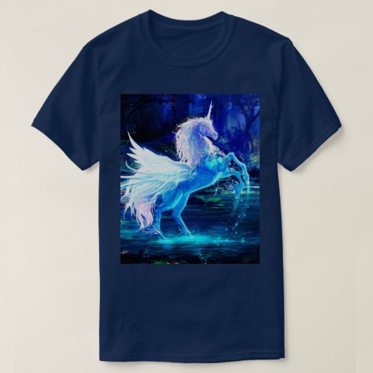 Unicorn in Moonlight Pegasus Vrouwen T-shirt (Design voorkant)