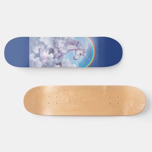 Unicorn in the Clouds Persoonlijk Skateboard (Horizontaal)