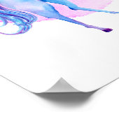 Unicorn in Waterverven Poster (Hoek)