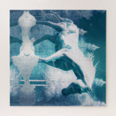 Unicorn in Winter Puzzle Legpuzzel (Horizontaal)