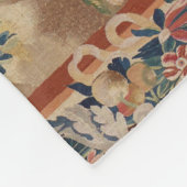 UNICORN IN WOODLAND LANDSCAPE,BOMEN,GROEIEN FLEECE DEKEN (Hoek)