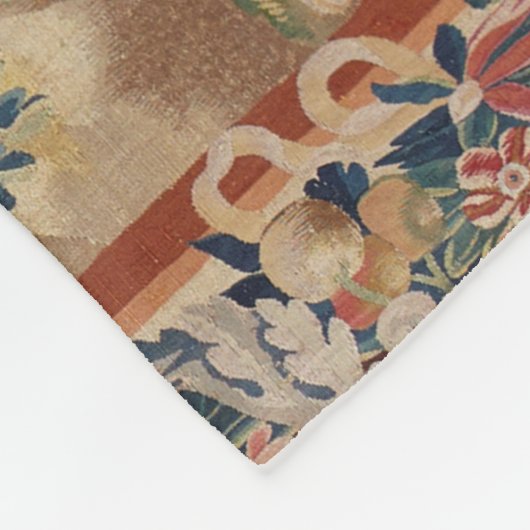 UNICORN IN WOODLAND LANDSCAPE,BOMEN,GROEIEN FLEECE DEKEN (Hoek)