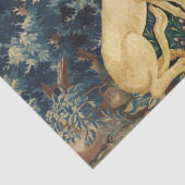 UNICORN IN WOODLAND LANDSCAPE,BOMEN,GROEIEN TISSUEPAPIER (Detail)