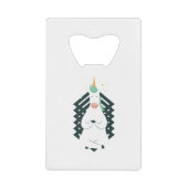 Unicorn in Yoga Pose Creditkaart Flessenopener (Voorkant)