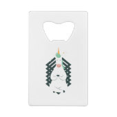Unicorn in Yoga Pose Creditkaart Flessenopener (Achterkant)