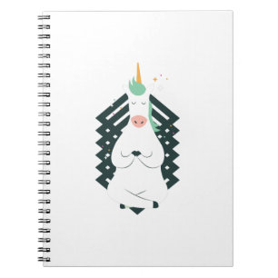 Unicorn in Yoga Pose Notitieboek