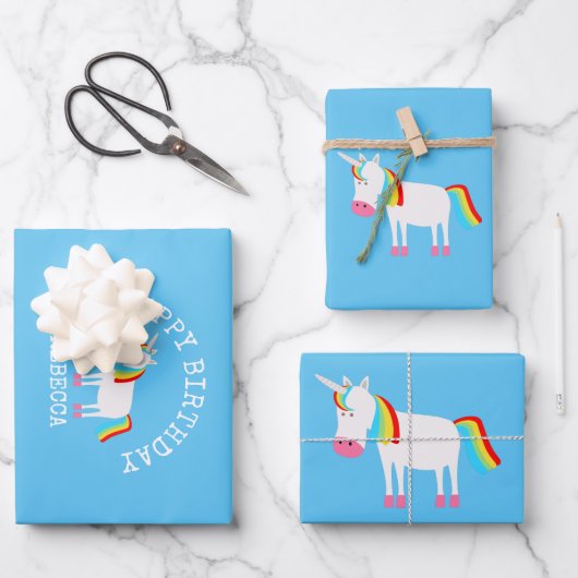 Unicorn Inpakpapier Vel (Voorkant)