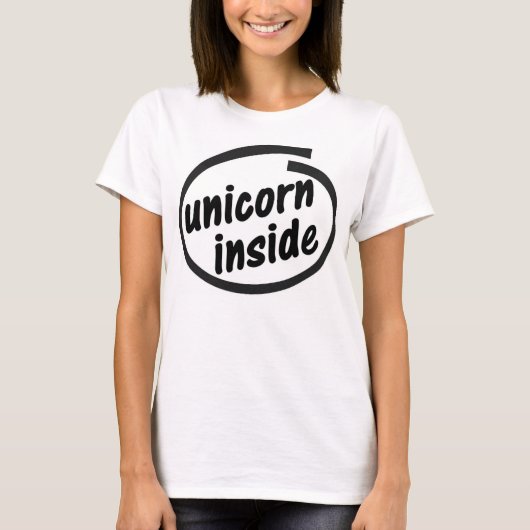 Unicorn Inside T-shirt (Voorkant)