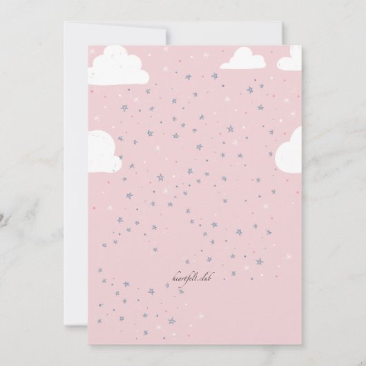 Unicorn Invitation Kaart (Achterkant)