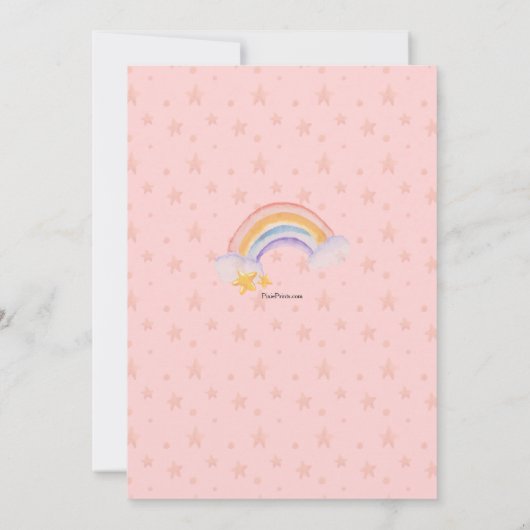 Unicorn Invitation Kaart (Achterkant)