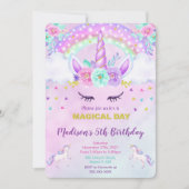 Unicorn Invitation Kaart (Voorkant)