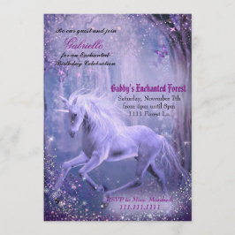 Unicorn Invitations, Unicorn Birthday Invitations Kaart