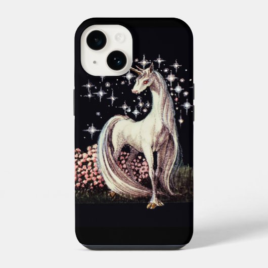 Unicorn iPhone 14 Hoesje (Achterkant)