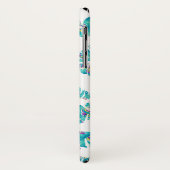 UNICORN Iridescent Teal Folie Metallic KISS LIPS Case-Mate iPhone Case (Achterkant/links)