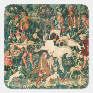 UNICORN IS GEVONDEN/Honden en andere dieren Vierkante Sticker