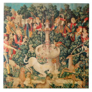 UNICORN IS GEVONDEN / Vond en andere dieren Tegeltje