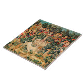 UNICORN IS GEVONDEN / Vond en andere dieren Tegeltje (Zijkant)