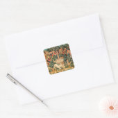 UNICORN IS GEVONDEN / Vond en andere dieren Vierkante Sticker (Envelop)