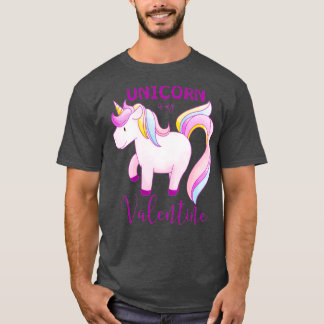 Unicorn is mijn actieve valentijn t-shirt