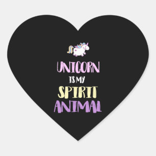 Unicorn is Mijn Geest Dier Hart Sticker