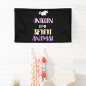 Unicorn is Mijn Geest Dier Spandoek (Insitu)