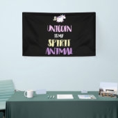 Unicorn is Mijn Geest Dier Spandoek (Beurs)