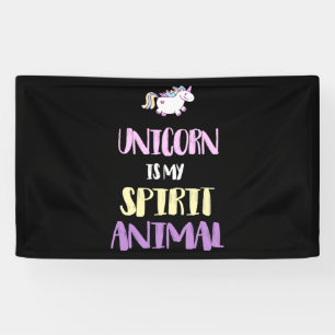 Unicorn is Mijn Geest Dier Spandoek