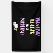 Unicorn is Mijn Geest Dier Spandoek (Verticaal)
