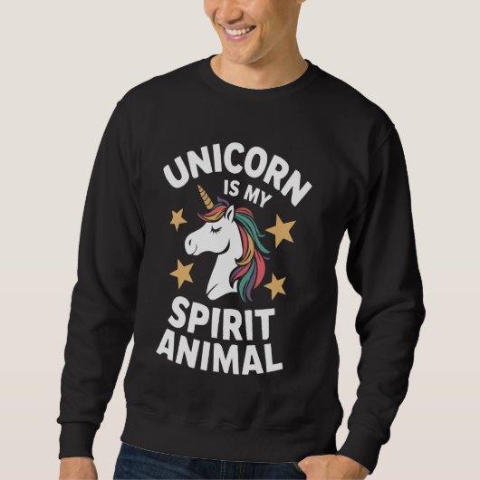 Unicorn is Mijn Geest Dier Trui (Voorkant)