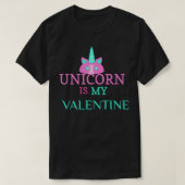unicorn is mijn valentijn 4 t-shirt (Design voorkant)