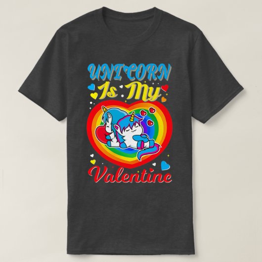 unicorn is mijn valentijn Classic T-shirt (Design voorkant)
