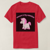 unicorn is mijn valentijn liefde t-shirt (Design voorkant)