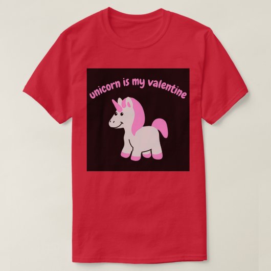 unicorn is mijn valentijn liefde t-shirt (Design voorkant)