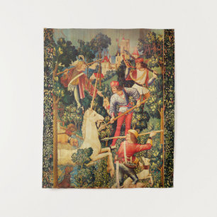 UNICORN IS VASTGESTELD VLOEISTSTROMEN, FLORALE MOT WANDKLEED