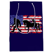 Unicorn, Jackalope, Bigfoot and the American Flag Medium Cadeauzakje (Voorkant)